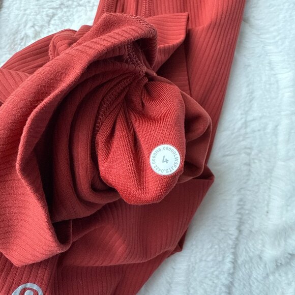 Lululemon Align™ Ribbed HR Pant 25” — Cayenne Red (4) - Picture 5 of 5